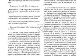 Bases del proceso selectivo para cubrir 33 plazas de la Policía Local de Telde/TA.
